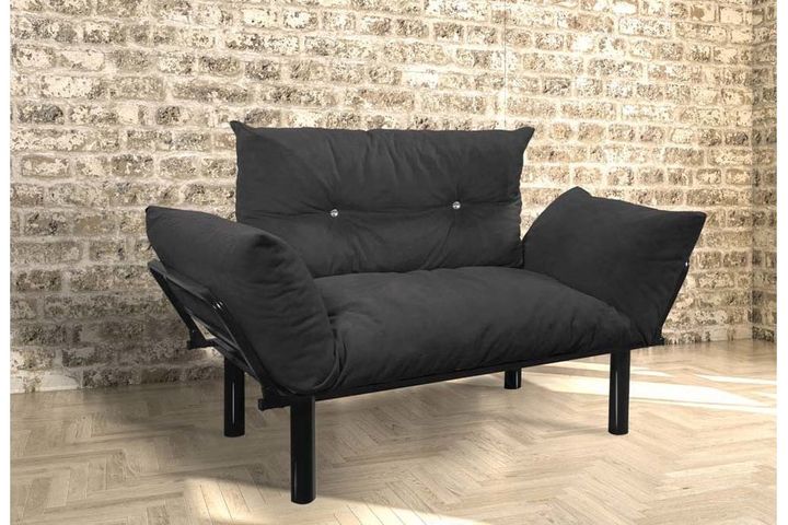 Brienz 2-Sitzer Sofa, Schwarz