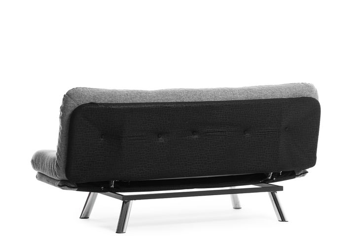 Pafu Hippo Linnen 3-Zitsbank Met Bed Functie, Grijs