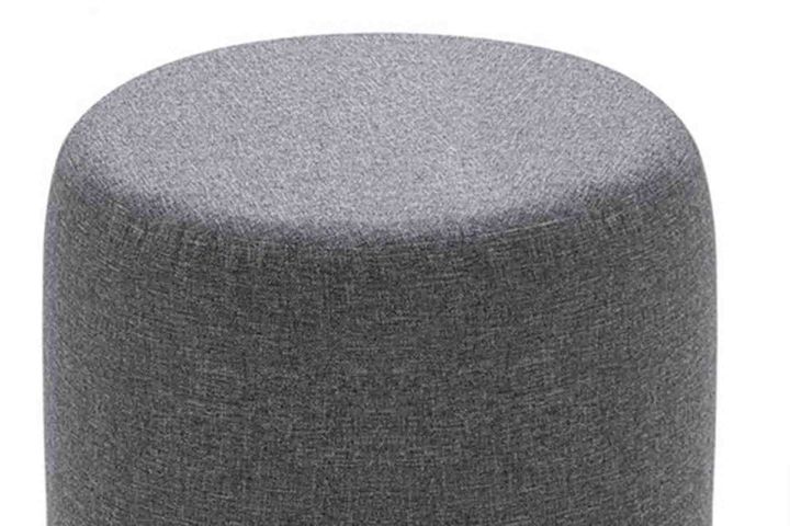 Hexa Ronde Poef, Grijs