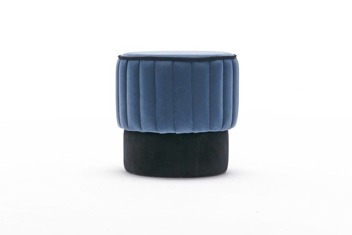 Rose Poef, Blauw