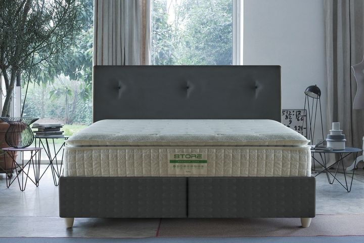 Homedora Store Veren Gebreide Stof Tweepersoonsmatras, 160X200