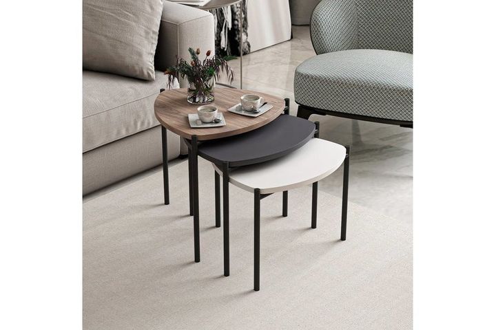 Medway Lenny Metalen Zettafels, Antraciet