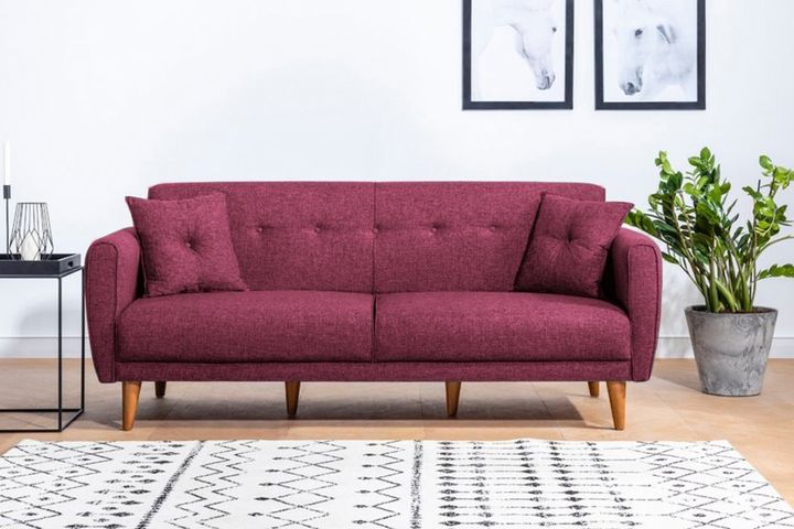 Aria 3-Sitzer Sofa, Weinrot