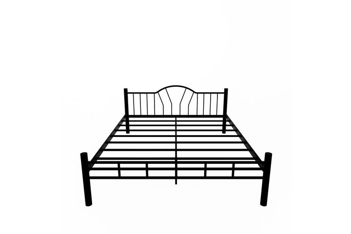 Capello King Size Bed, 150 x 200 cm, White