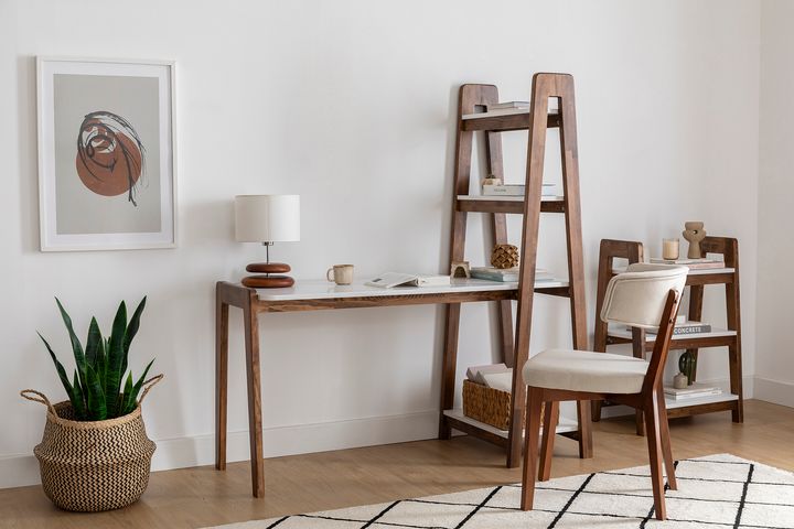 Noma Bureau Met Boekenkast, Walnoot