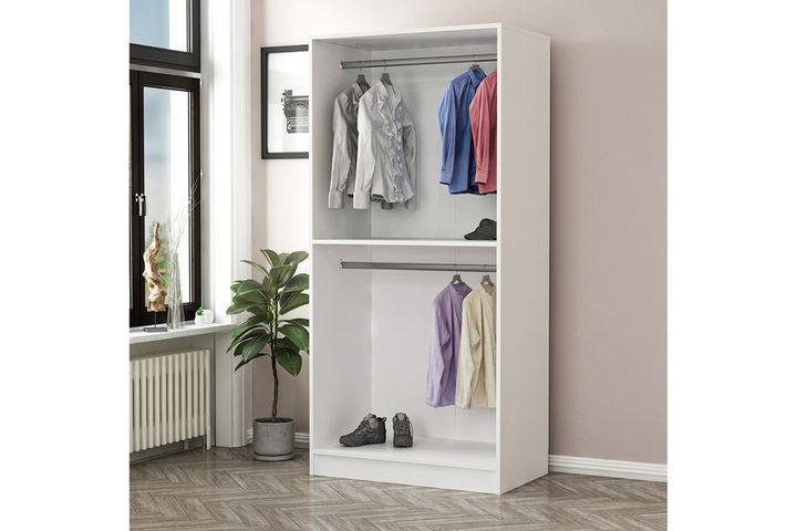 Medway Country Kledingkast met 2 Deuren, Wit