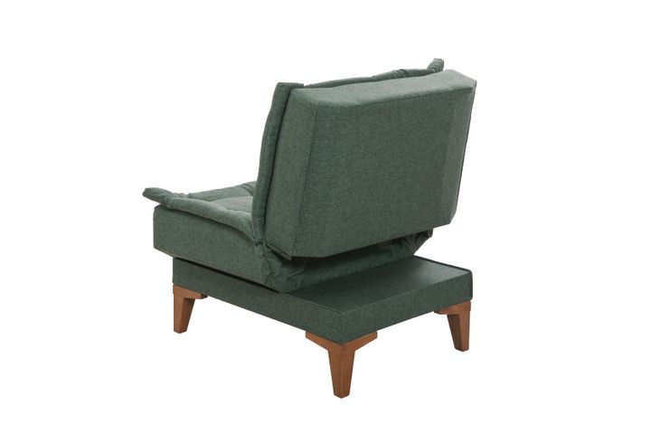 Kelly Fauteuil In Linnen Stof, Groen