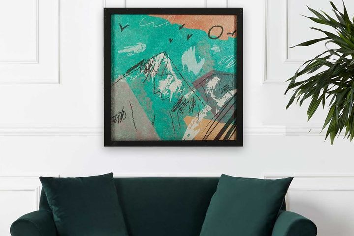 Minimalistisch Olieverfschilderij