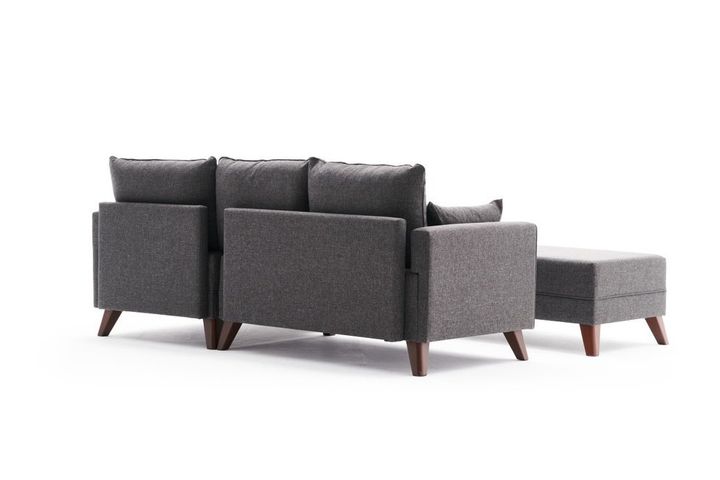 Bella Soft Mini Hoekbank Links, Antraciet
