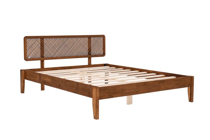 Isabella Bedframe, 90x190 cm, Walnoot
