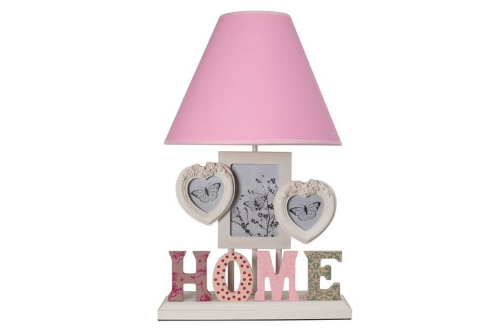 Misto Home Framed Table Lamp, Pink