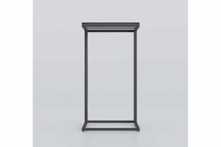 Everly C-Vormige Bijzettafel, Zwart