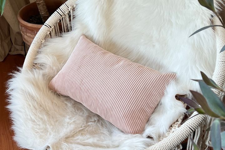 Marne Cushion Cover, 35 x 55 cm, Light Pink