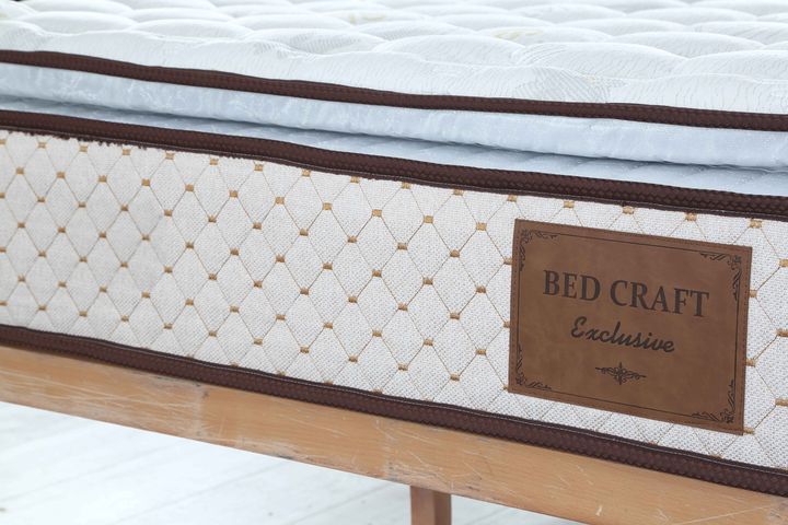 Bedcraft Pascha Medical Natural Volledig Orthapedisch Tweepersoonsmatras Met Ritspad, 160X200