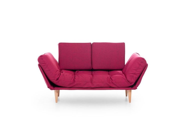 Futon Nina 2-Zitsbank, Bordeauxrood