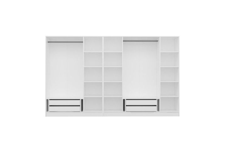 Medway Kledingkast met 7 Deuren en 4 Lades, Wit