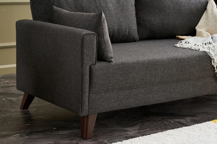 Bella Soft 2-Zitsbank, Antraciet