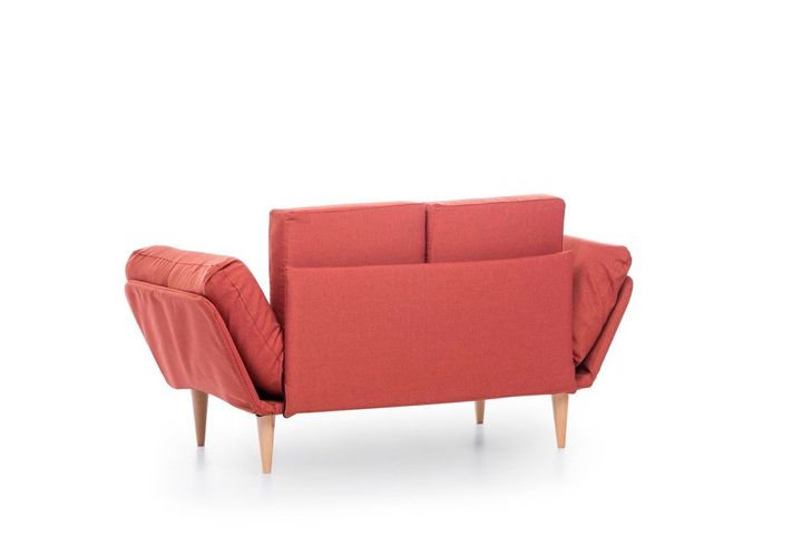 Futon Nina 2-Zitsbank, Steenrood