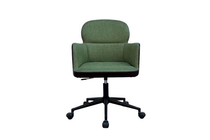 Roll Bureaustoel, Groen & Donkerbruin