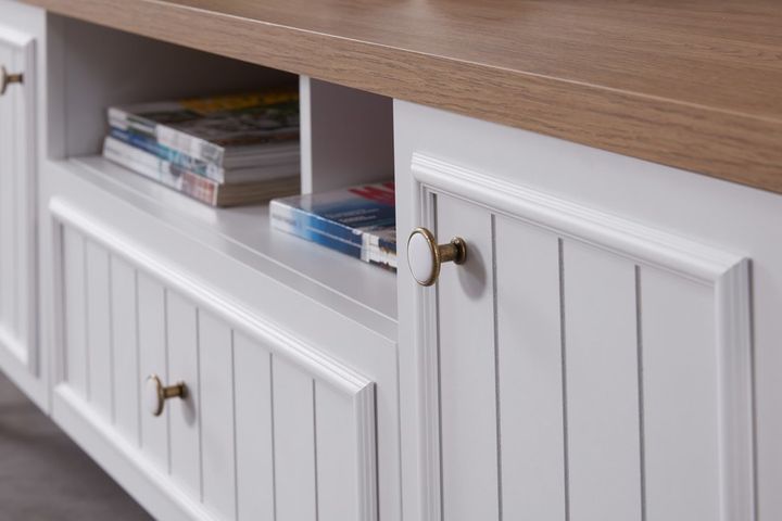 Lora TV Unit, 160 cm, White
