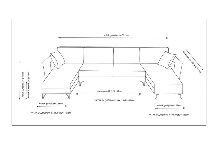 Kristal Hoekbank, Beige