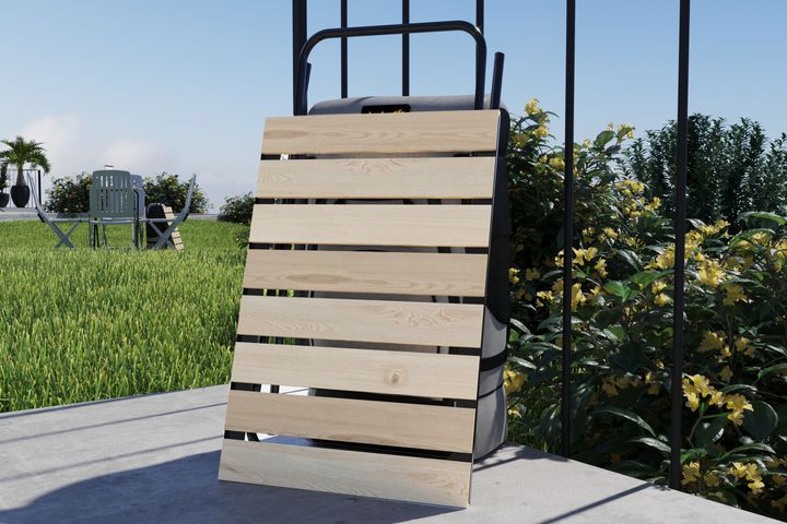 Bino Opklapbare Tuintafel, Creme