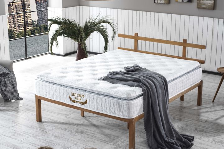Bedcraft Pascha Exclusieve Volledige Orthapedische Veer Tweepersoonsmatras Met Ritspad, 180X200