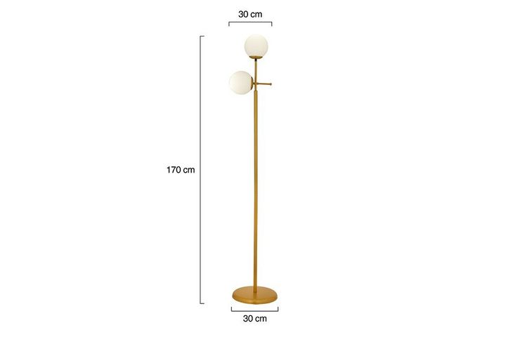 Apliqa Gael Vloerlamp, Goud