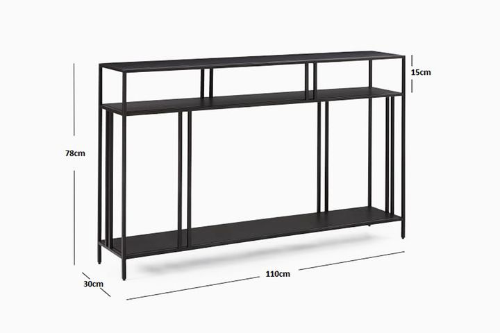 Venice Console Table, Black