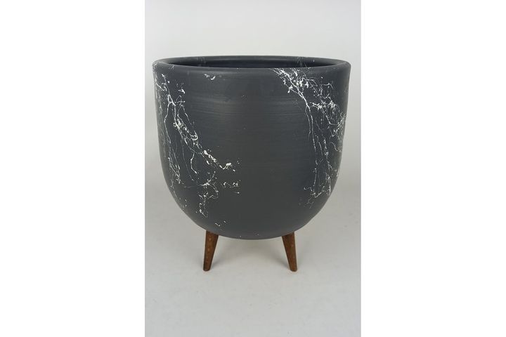 Earthenware Plant Pot, Grey