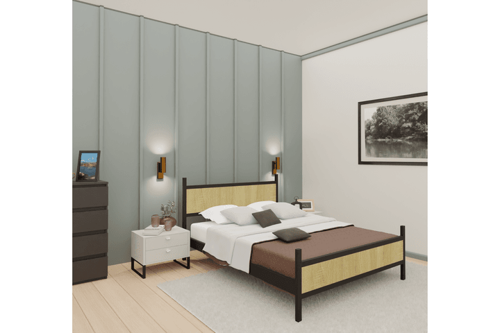 Star Bedframe, 150x200 cm, Pijnboom