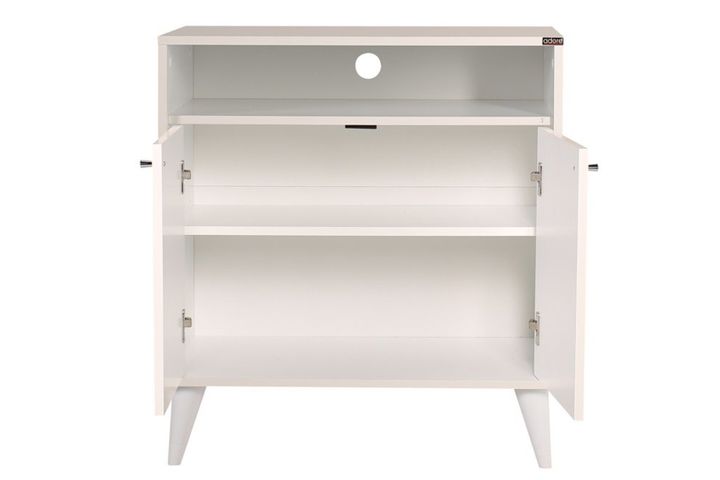London Hallway Storage Cabinet, Light Wood