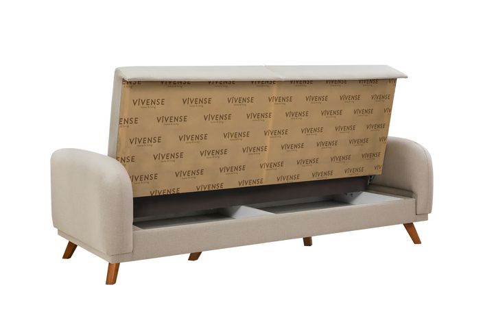 Hera 3-Zitsbank met slaapfunctie met opslagruimte (Kleurkeuze Stof In Showroom)