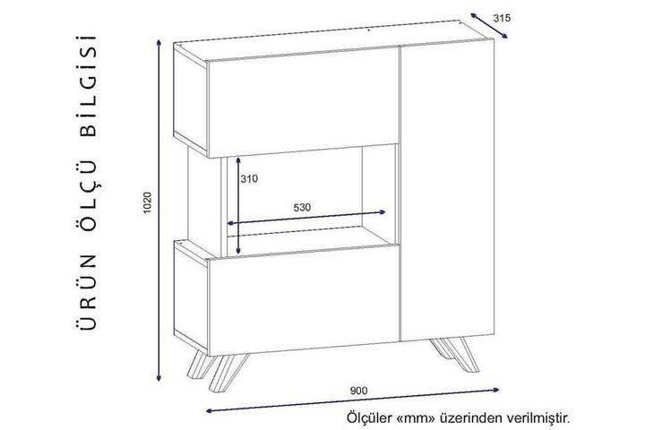 Bambi Multifunctionele Kast, Wit