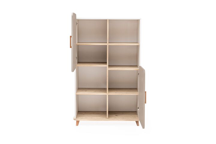 Peanut Bookcase, 151 cm, Brown