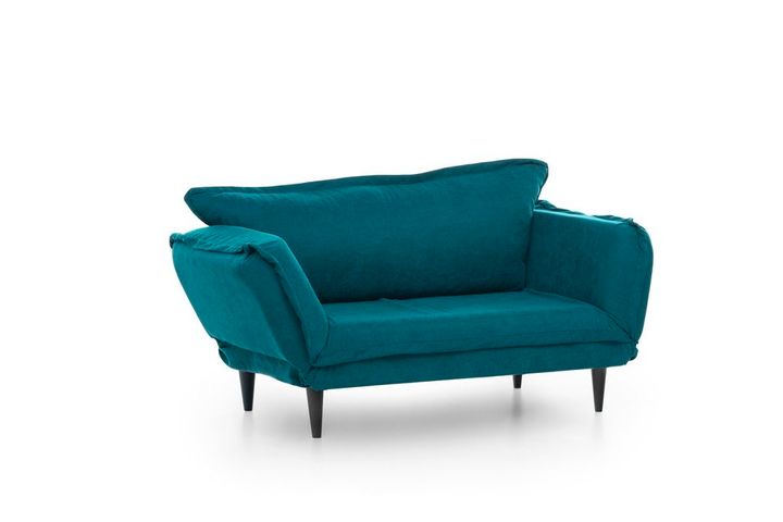 Futon Vino 2-Zitsbank, Groenblauw
