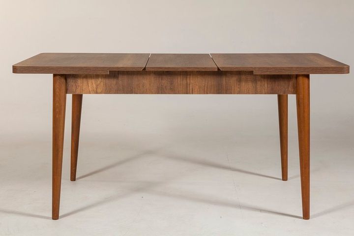 Vina 4-6 Seat Extendable Dining Table, 129 x 80 cm, Walnut