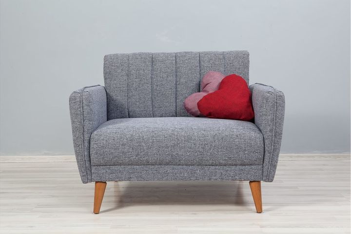 Aqua 2-Sitzer Sofa, Grau