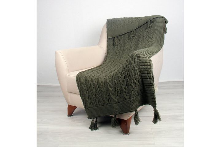 Nail Tumi Bed Throw, 130 x 170 cm, Khaki