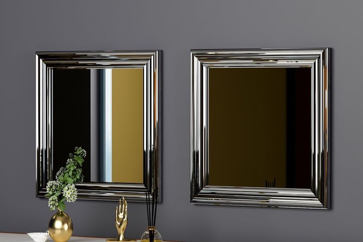 Mone Spiegelset, 2 Stuks, Zilver