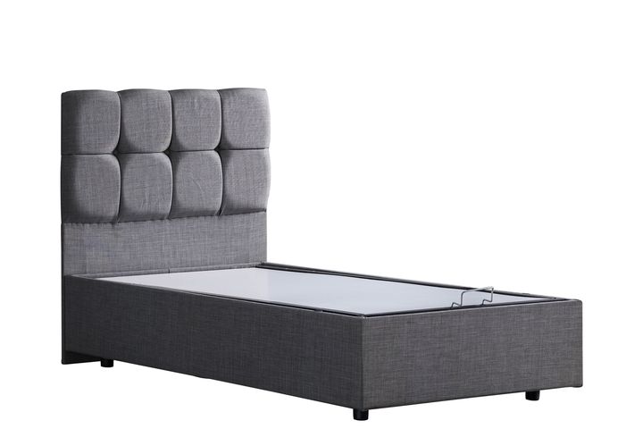Paris Plus Boxspringbedset met Orthopedisch Matras, 90x200 cm, Grijs