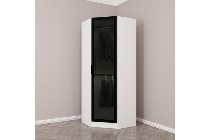 Medway Tideway Hoekkledingkast, Wit en Zwart