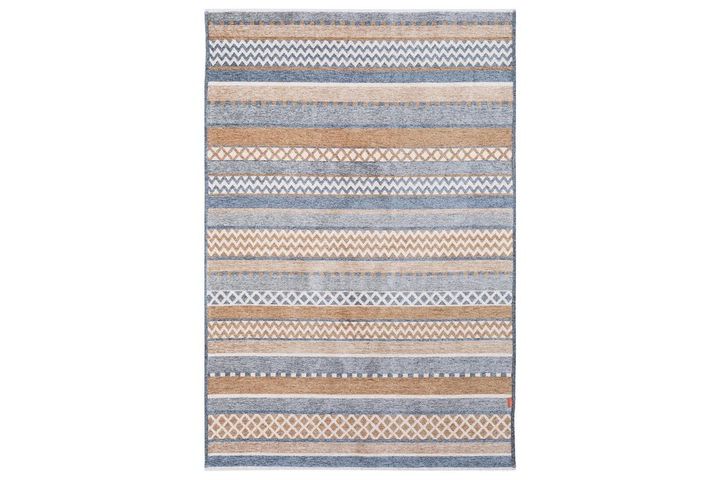 Moretti Turijn Tapijt, 155x230 cm, Bruin en Blauw