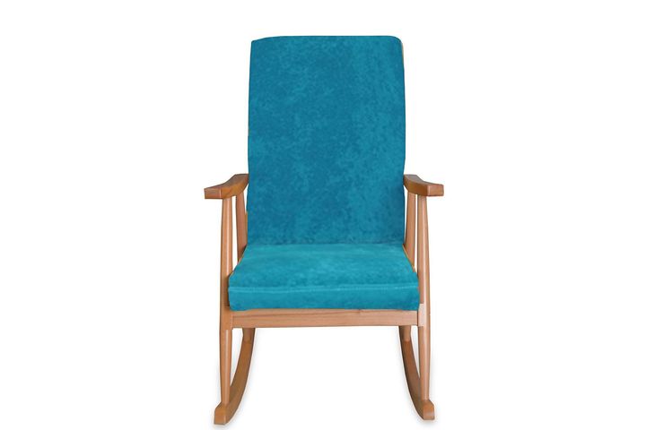 Asedia Trend Schommelstoel, Turkoois & Natuurlijke Kleur