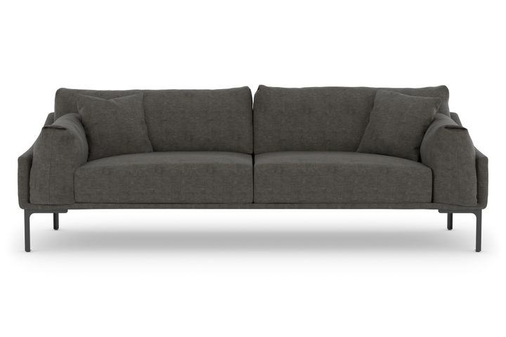 Leo Three Seater Sofa, Grey Ash