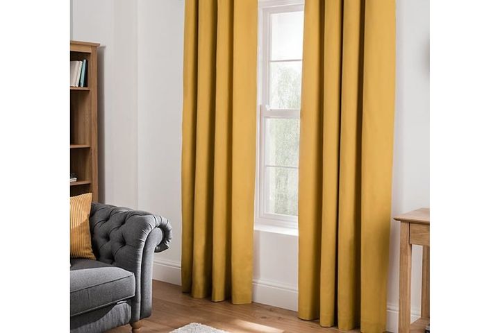 Belle Cose Kamila Verduisteringsgordijn, 220x270 cm, Mosterd