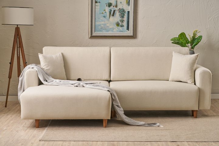 Mane Hoekbank Links, Creme