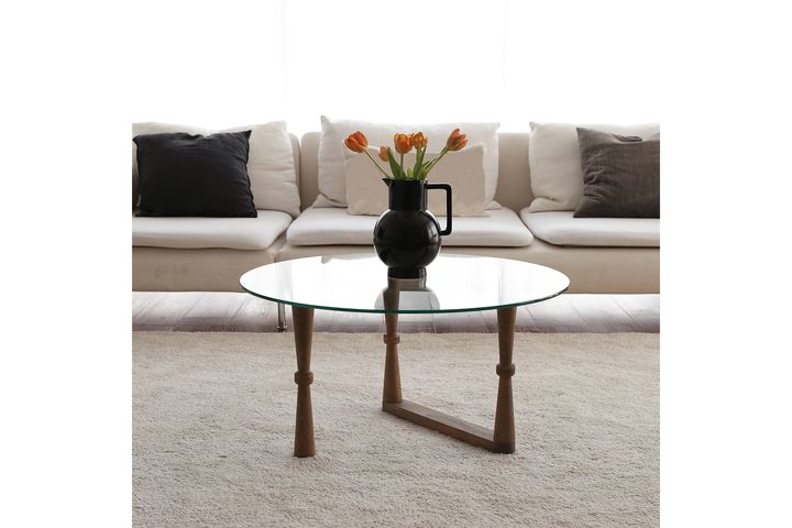 Neostyle Ronde Salontafel, Walnoot