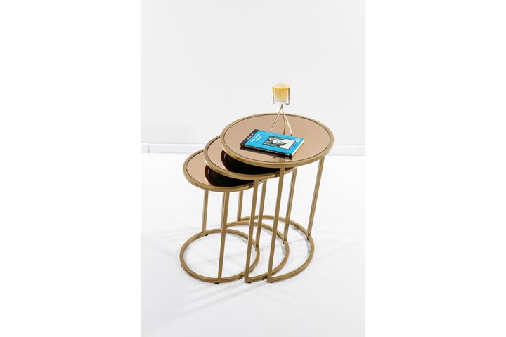 Circles Zettafels met Spiegel, Brons en Mat Goud