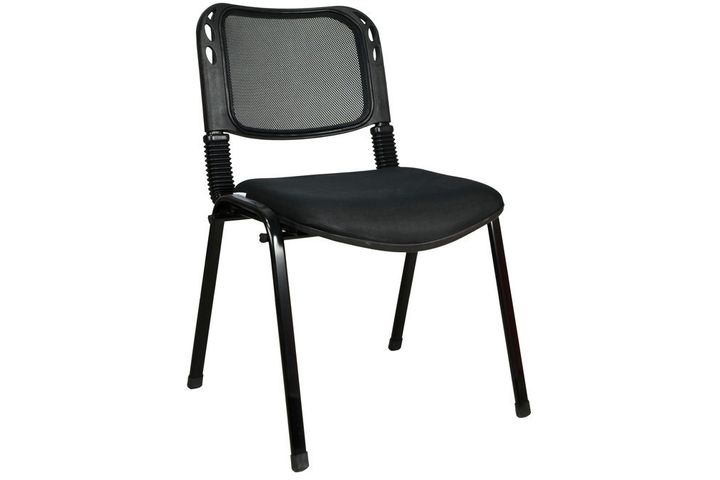 Burocci Stuhl aus Mesh-Gewebe, Schwarz